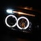 Spec-D Tuning 05-10 Dodge Charger Halo LED Projector Black LHP-CHG05JM-TM - alternate 2